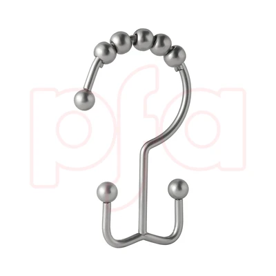 45124, Ideal Home 12PK Shower Curtain Hook, 191554451247