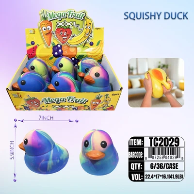 TC2029, Squeezy Relief Fidget Toys Duck 7.09“x5.9", 887258040299
