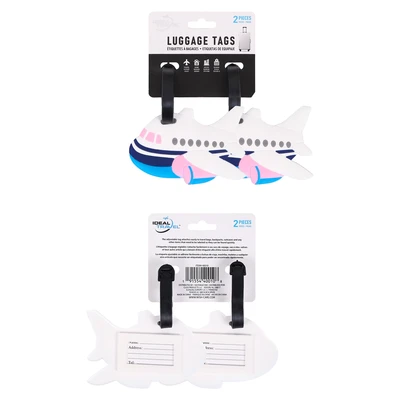 40010, Ideal Travel Shaped Luggage Tags 2PK, 191554400108