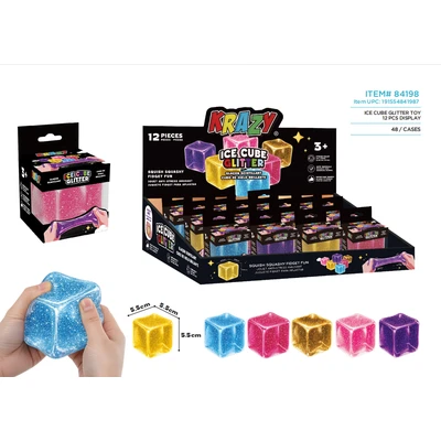 OL84198, Krazy Squishy Cube Glitter, 191554841987