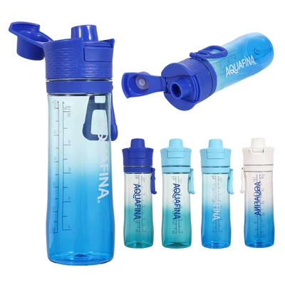 AF58164, Aquafina Plastic Sport Bottle 23.7oz Flip Cap w/ Lock, 191554581647