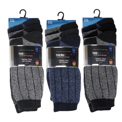 12310, Thermaxxx Mens Thermal Dress Socks 3PK, 191554123106
