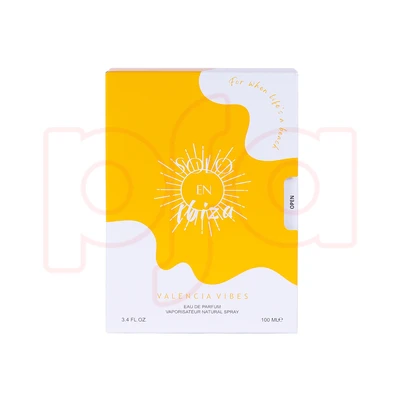 89136, Eau De Perfume 3.4 oz/100 ml Valencia Vibes Scents - Solo En lbiza, 191554891364