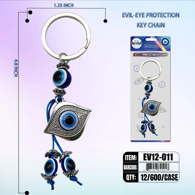 EV12-011, EVIL EYE KEY CHAIN PROTECTION, 887257890017
