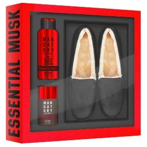 88550, PREMIUM MENS SLIPPER SET - ESSENTIAL MUSK, 191554885509
