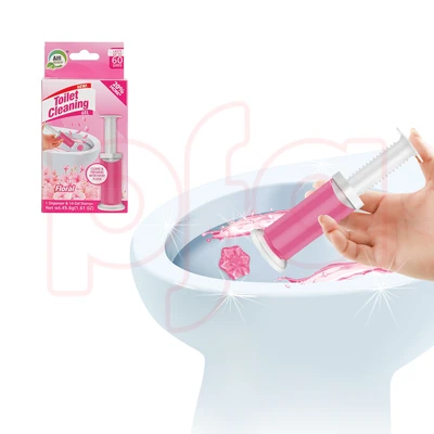 60124, Toilet Cleaning Gel 1 Pack Clean Floral Scent 1.61oz with 14 Stamps - Air Fusion, 191554601246