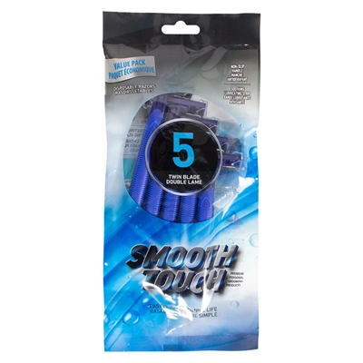 67111, Smooth Touch Razor Twin Blade 5PK, 191554671119