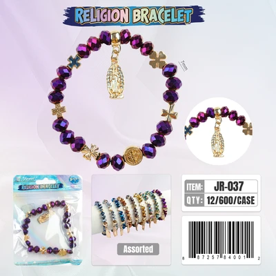 JR-037, Crystal Religion Bracelet, 887257840012