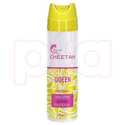 99106, Cheetah Ladies Body Spray 150mL (3.4oz) Queen, 8696601103107