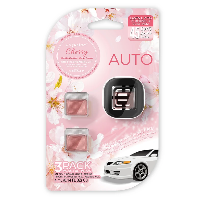 Air Freshener car air freshenerr 1+2 refill With Single side blister card Cherry
