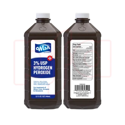 61322, Wish Hydrogen Peroxide 32oz 3%, 191554613225