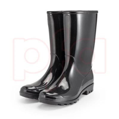 MG-90504, Miracle.Gro Gardening Rain Boots Mid-Calf Solid Black 6-10  30*19.5*30.2cm, 191554905047