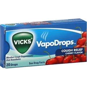 VVD20C, Vicks VapoDrops Cherry Flavor 20ct, 323900010765