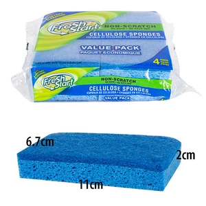 32223, Fresh Start Sponge 4PK Cellulose Non-Scratch, 191554322233