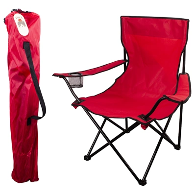 93004, Folding Camping Chair Red 19.7*19.7*31.5 inch, 191554930049
