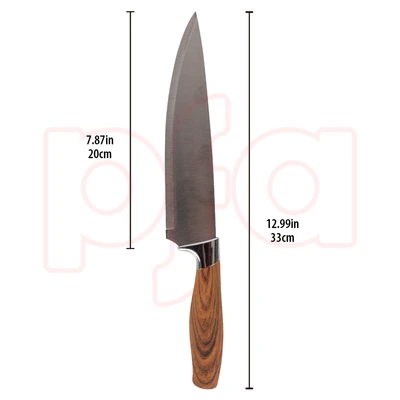 33062, Ideal Kitchen w/ Wood Handle Chef Knife, 191554330627