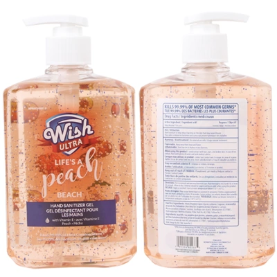 60233, Wish Hand Sanitizer 16.9oz Advance Pump Peach, 191554602335