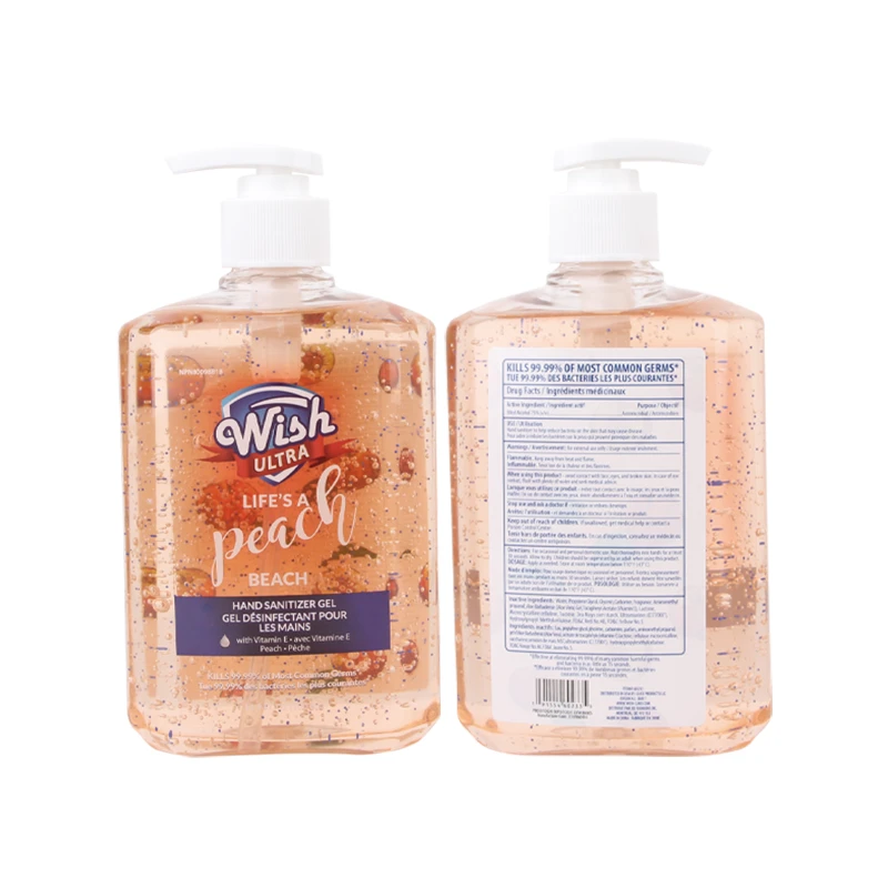 Wish Hand Sanitizer 16.9oz Advance Pump Peach