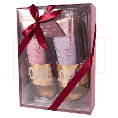 88719, ROSE GOLD SLIPPER SET, 191554887190