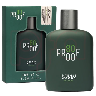 88291, PROOF 80 Intense Wood (Green) 100ml EDC Cologne, 191554882911