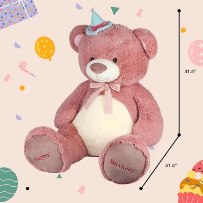X004DKB2SN, Cudhug Giant Birthday 63" Stuffed Animal, X004DKB2SN