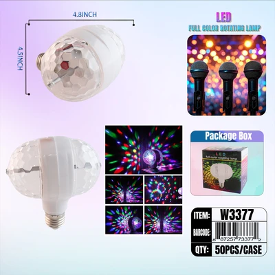W3377, Party E27 Double Rotating Light, 88725773372