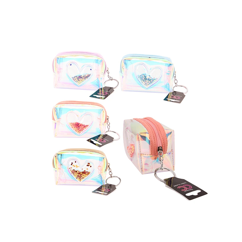 CC Keychain Coin Purse Shiny Heart
