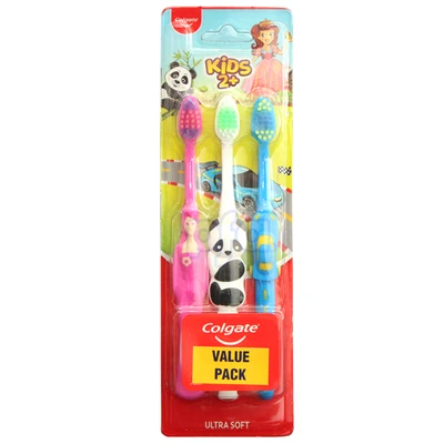 CTB-K3, Colgate Toothbrush Kids 3PK, 8901314009746