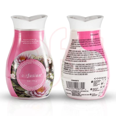 99870, Air Fusion Adjustable Gel Air Freshener Pink Lotus Blossom 6oz, 191554998704