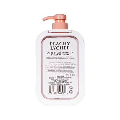 60658, Scentabella Body Wash 16.9oz – Peachy Lychee, 191554606586