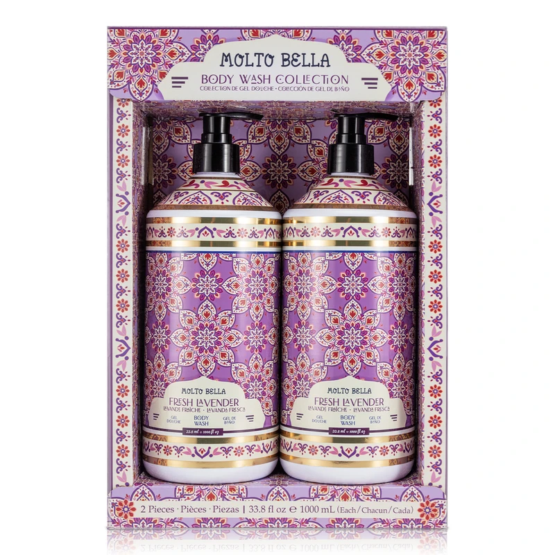 Molto Bella Body Wash 33.8 FL OZ 2PK Fresh Lavender