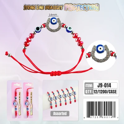 J9-014, String Line Protection Bracelet, 887257890147
