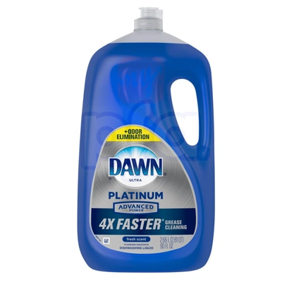 DAWN266PFS, Dawn Ultra Dish Liquid 2.66L (90oz) Platinum Fresh Scent, 030772056172