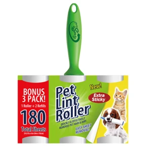 44106, Fresh Start Lint Roller 180SH 3PK HD Pets, 191554441064