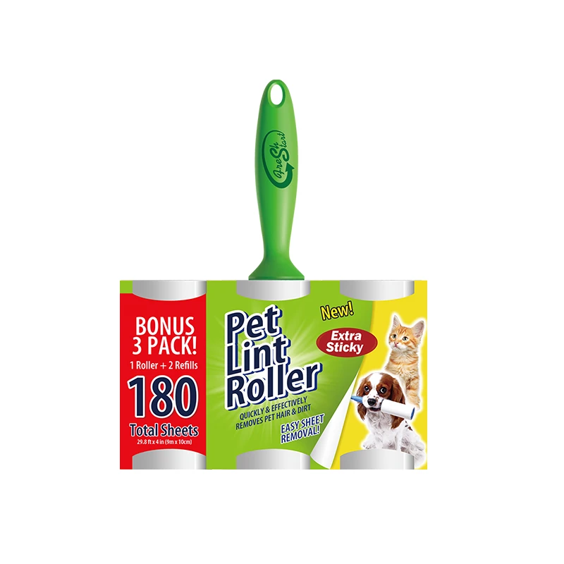 Fresh Start Lint Roller 180SH 3PK HD Pets