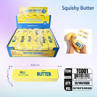 TC001, Squishy Butter 9"x1.77"x1.77", 887258030016