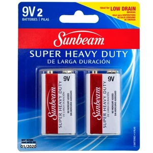 16293, Sunbeam Battery 2PK 9V, 629312162932