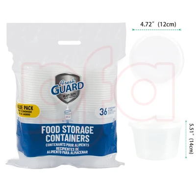 56071, Fresh Guard Food Containers 16OZ 36CT, 191554560710