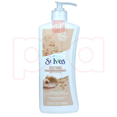 SIBL400SB, St. Ives 400mL 13.5oz Body Lotion Shea Butter, 7506306218086