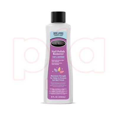 60635, Bazic Beauty Nail Polish Remover 8oz 100% Acetone, 191554606357
