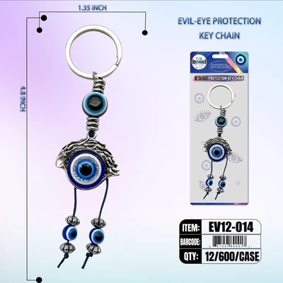 EV12-014, EVIL EYE KEY CHAIN PROTECTION, 887257890017