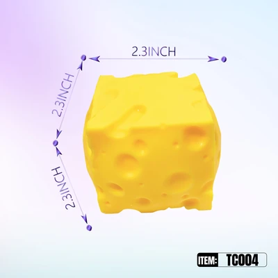 TC004, Squishy Flour Cheese 2.3", 887258030047