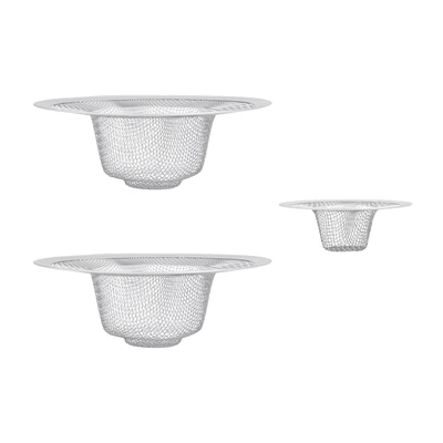 42102, Ideal Kitchen Stainless Steel Sink Strainers  3PK, 191554421028