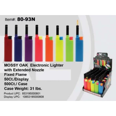 80-93N, Lighter Extended Neon Fix Flame Assorted 50/1000 56lb, 853195000801