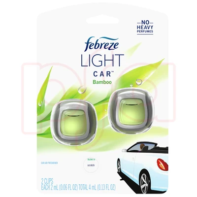 FCV2BAM, Febreze Car Vent 0.06floz 2PK Bamboo, 037000472186