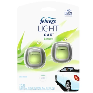 FCV2BAM, Febreze Car Vent 0.06floz 2PK Bamboo, 037000472186