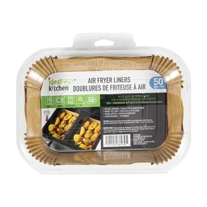 38230, Ideal Kitchen Air Fryer Liner Paper 50PK 8.7in Rectangular, 191554382305