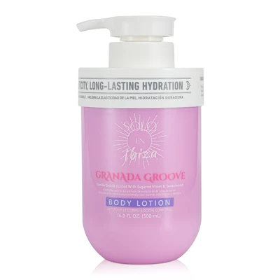 60715, Solo En Ibiza  Body Lotion 16.9oz/500ml Granada Groove, 191554607156