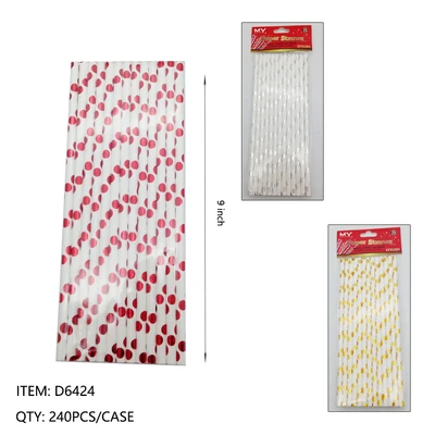 D6424, 25PC STRAW, 887257564246
