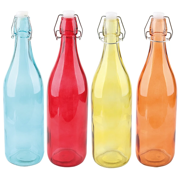 33029, Glass Bottle 1L Colors, 191554330290